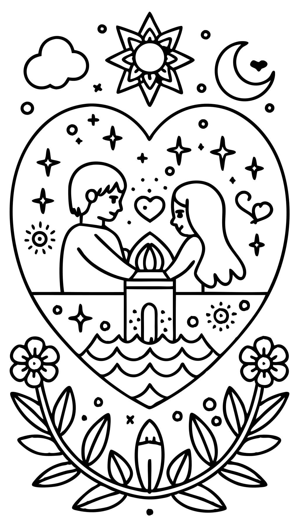 love relationship coloring pages for adults